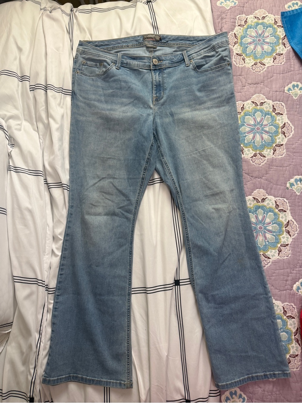 torrid Light Blue Flared Jeans